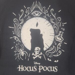 Disney HocusPocus-Black Flame Candle Graphic-Crewneck Sweatshirt NWT-L-Halloween